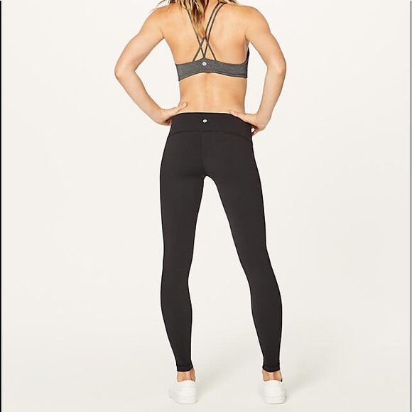 Lululemon Black Wunder Under Low Rise Leggings - Picture 3 of 8
